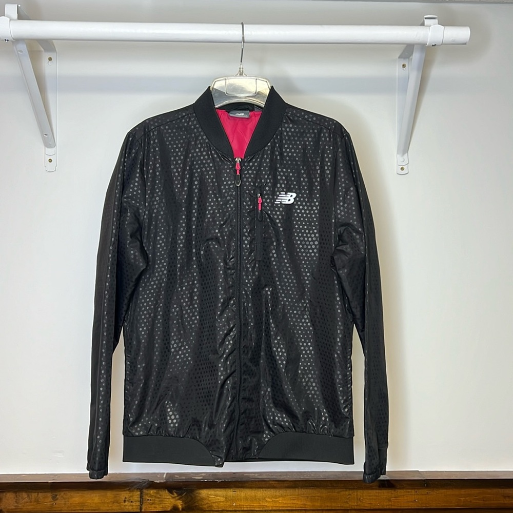 New Balance Black Lightweight Windbreaker Jacket- L